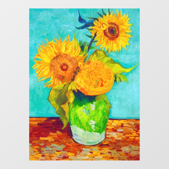 Vinilos Para Cristales Van Gogh Sunflowers  (Hoja)
