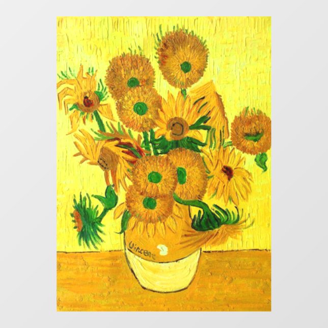 Vinilos Para Cristales Van Gogh Sunflowers (Hoja)