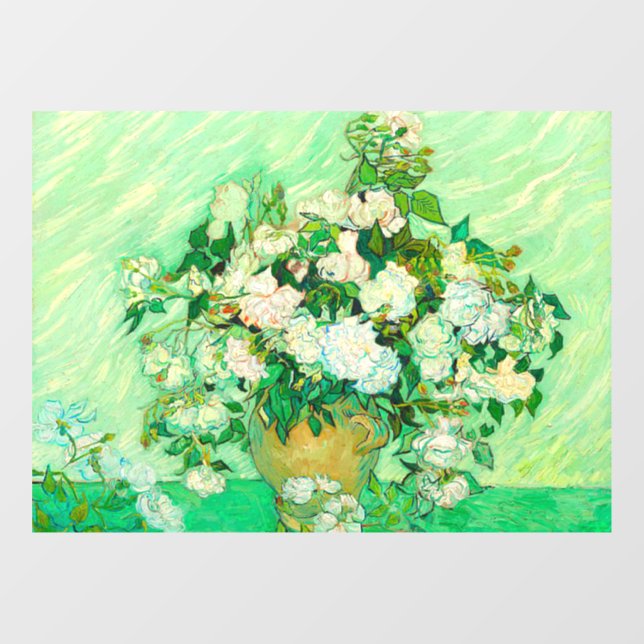 Vinilos Para Cristales Van Gogh White Roses (Hoja)