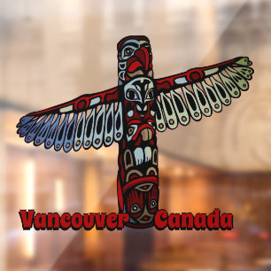 Vinilos Para Cristales Vancouver Decal Vancouver Tótem Vancouver Cling