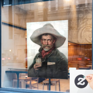 Vinilos Para Cristales Vaquero Español en Salón del Viejo Oeste