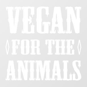 Vinilos Para Cristales Vegan por los animales