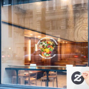 Vinilos Para Cristales Vegan Restaurant Cafe O Dueño Del Bistro