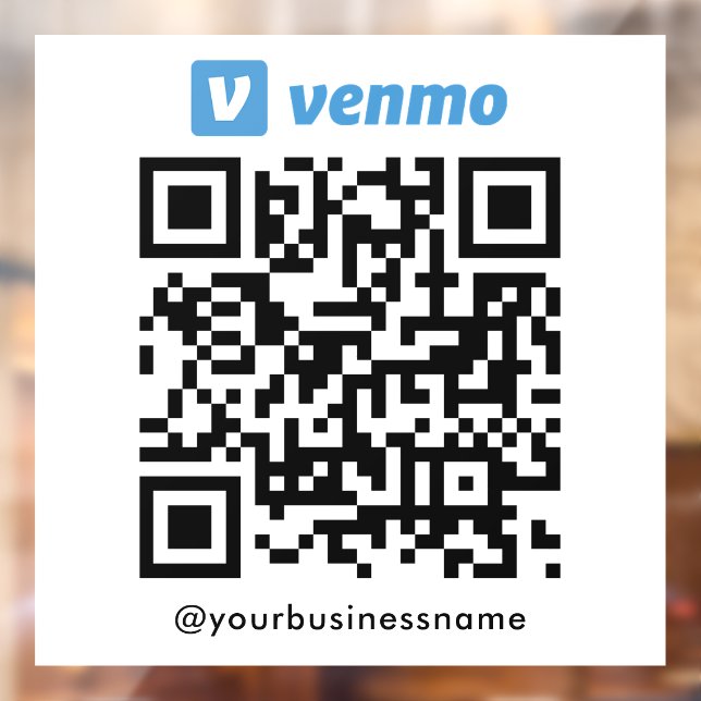 Vinilos Para Cristales Venmo QR Análisis de pago de código para pagar bla (Hoja 2)