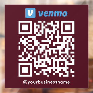 Vinilos Para Cristales Venmo QR Análisis de pago de código para pagar Bor