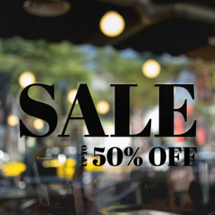 Vinilos Para Cristales Venta de liquidación en la ventana de la tienda mo