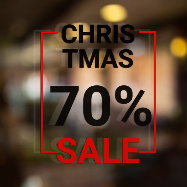 Vinilos Para Cristales Venta de Navidades de ventana de la tienda moderna (Subido por el creador)