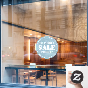 Vinilos Para Cristales Venta de tienda de negocios moderna azul personali
