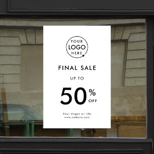 Vinilos Para Cristales Venta Final Logotipo de Evento Comercial Descuen