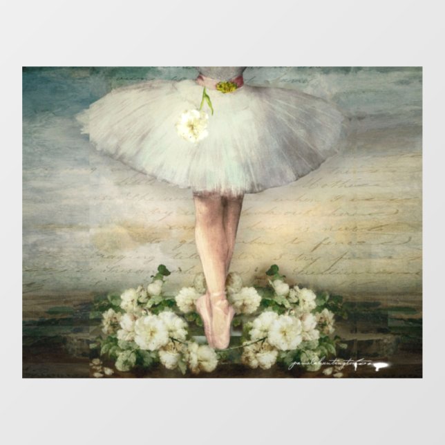 Vinilos Para Cristales Ventana de ballet Cling (Hoja)