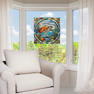 Vinilos Para Cristales Ventana de tortuga marina de Personalizable de imi