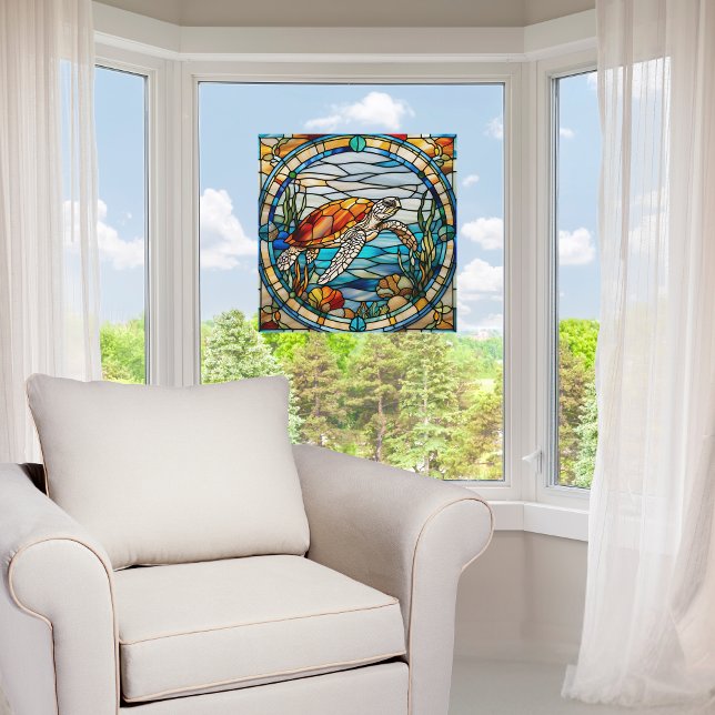Vinilos Para Cristales Ventana de tortuga marina de Personalizable de imi (Subido por el creador)