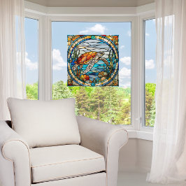 Vinilos Para Cristales Ventana de Tortuga Marina Personalizable de Vidrio