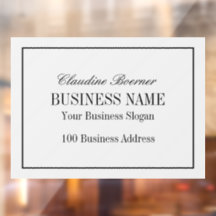 Ventana Decal Clings Business Home