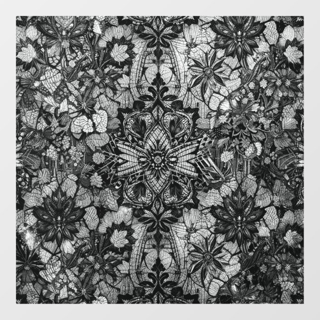 Vinilos Para Cristales Ventana Decal Regal Lace Negro (Hoja)