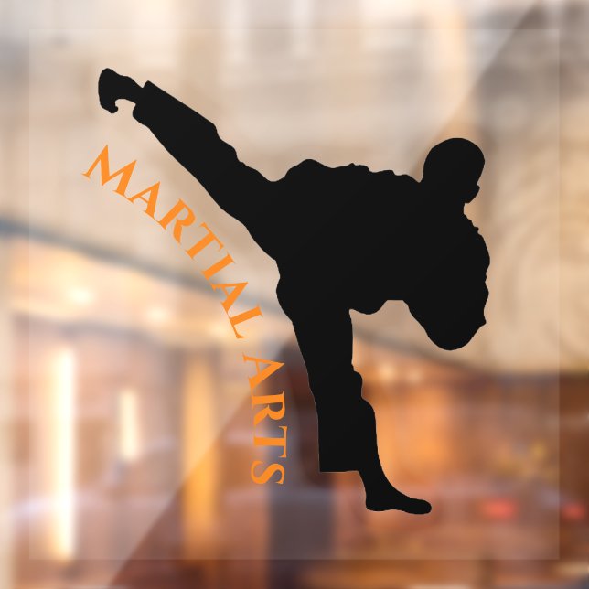 Vinilos Para Cristales Ventana Diseño de artes marciales (Hoja 2)