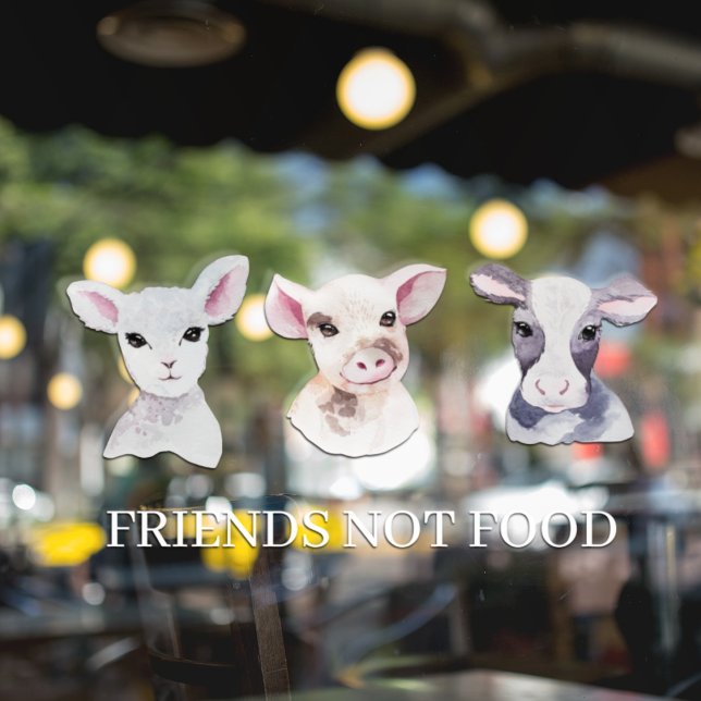 Vinilos Para Cristales Ventana moderna de la tienda Vegan | Amigos No Ali (Subido por el creador)