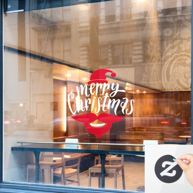 Vinilos Para Cristales Ventana Navidades de restaurante y oficina (Ventana de cafetería)