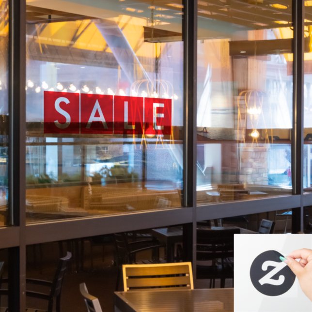 Vinilos Para Cristales Ventas de caja rojo (ventana del restaurante)