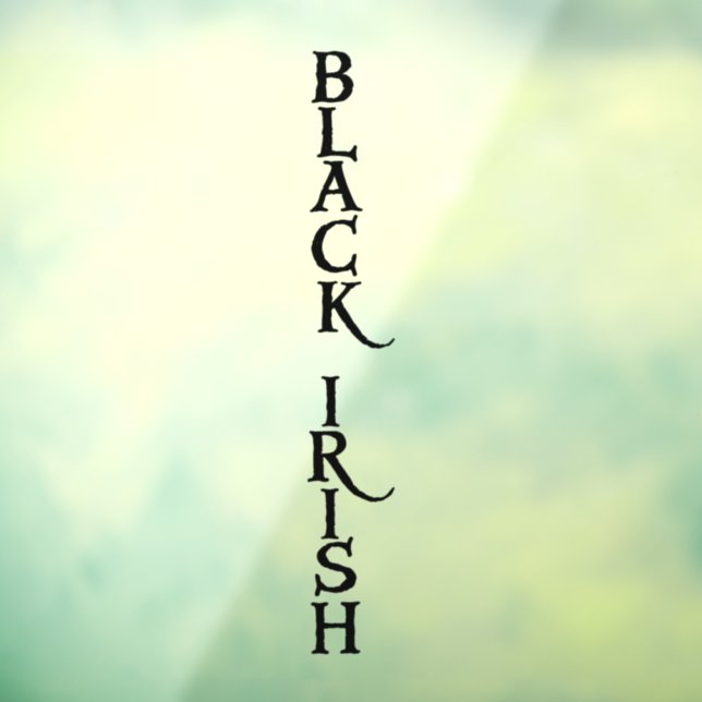 Vinilos Para Cristales Vértice irlandés negro a través de la ventana que  (Hoja 3)