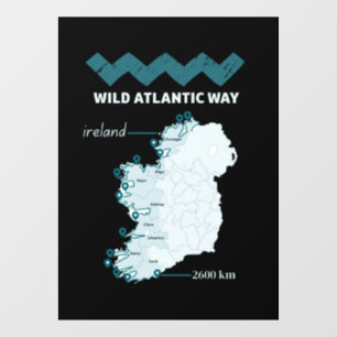 Vinilos Para Cristales Vía atlántica silvestre - ensayo irlandés de turis