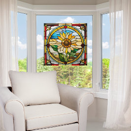 Vinilos Para Cristales Vibrante Faux Stained Glass