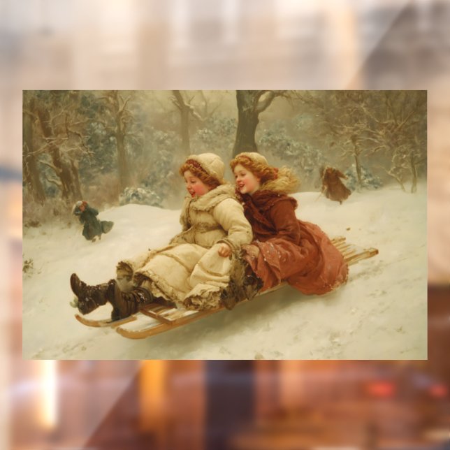 Vinilos Para Cristales Victorian Sledding (Hoja 2)