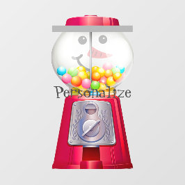 Vinilos Para Cristales Viejo globo de nieve de la máquina Gumball