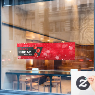 Vinilos Para Cristales VIERNES NEGROS SUPVENTA largo banner Ventana Cling
