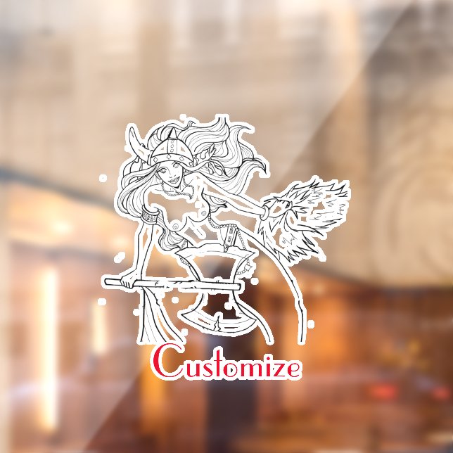 Vinilos Para Cristales Viking Mermaid Warrior Thunder_Cove  (Hoja 2)