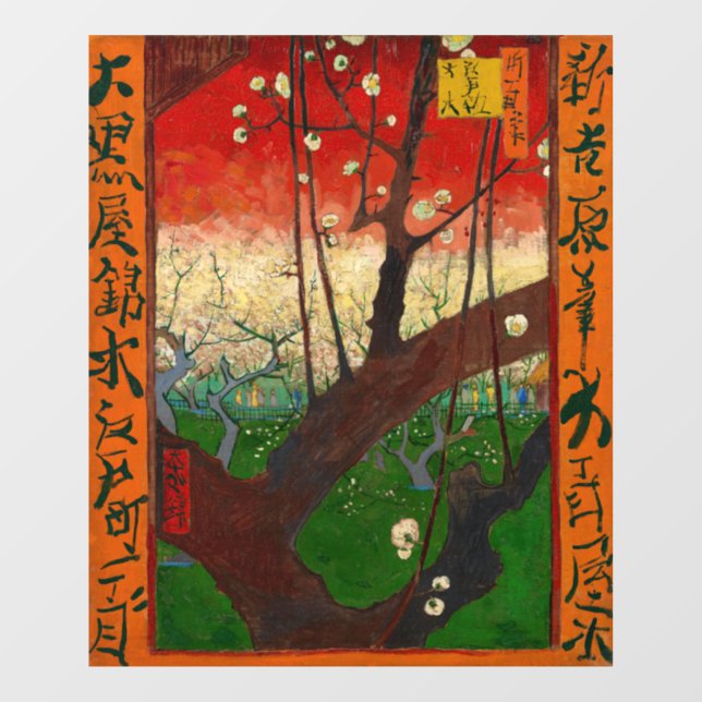 Vinilos Para Cristales Vincent van Gogh - Árbol de ciruelas (Hoja)