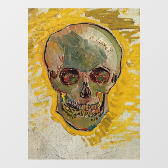 Vinilos Para Cristales Vincent van Gogh - Calavera 1887 #2 (Hoja)