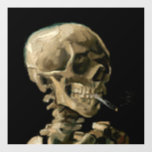 Vinilos Para Cristales Vincent van Gogh - Calavera con cigarrillo en llam<br><div class="desc">Cabeza de un Skeleton con un cigarrillo en llamas / Calavera con cigarrillo en llamas / Crane de squelette fumant une cigarrillo - Vincent van Gogh,  1885</div>