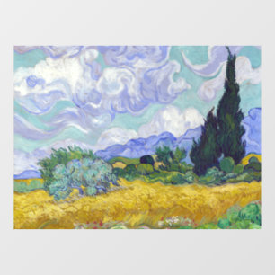 Vinilos Para Cristales Vincent Van Gogh - Campo de trigo con cipreses