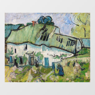 Vinilos Para Cristales Vincent van Gogh - Casa de campo con dos figuras