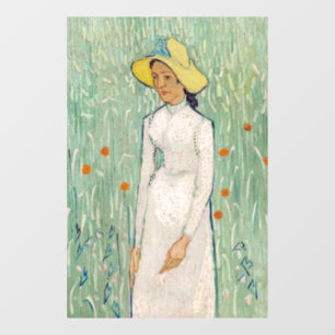 Vinilos Para Cristales Vincent van Gogh - Chica en blanco