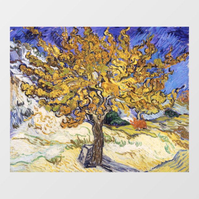 Vinilos Para Cristales Vincent van Gogh - El árbol de las moras (Hoja)