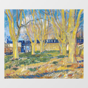 Vinilos Para Cristales Vincent van Gogh - El tren azul