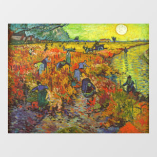 Vinilos Para Cristales Vincent van Gogh - El Viñedo Rojo