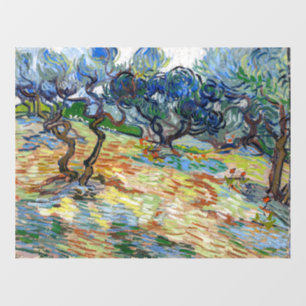Vinilos Para Cristales Vincent van Gogh - Olivos: Cielo azul brillante