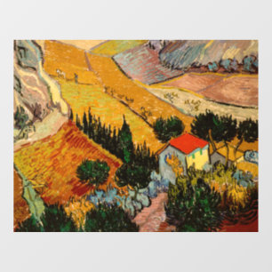 Vinilos Para Cristales Vincent van Gogh - Paisaje, Casa y Payaso
