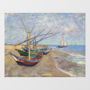 Vinilos Para Cristales Vincent van Gogh - Pescadores en la playa