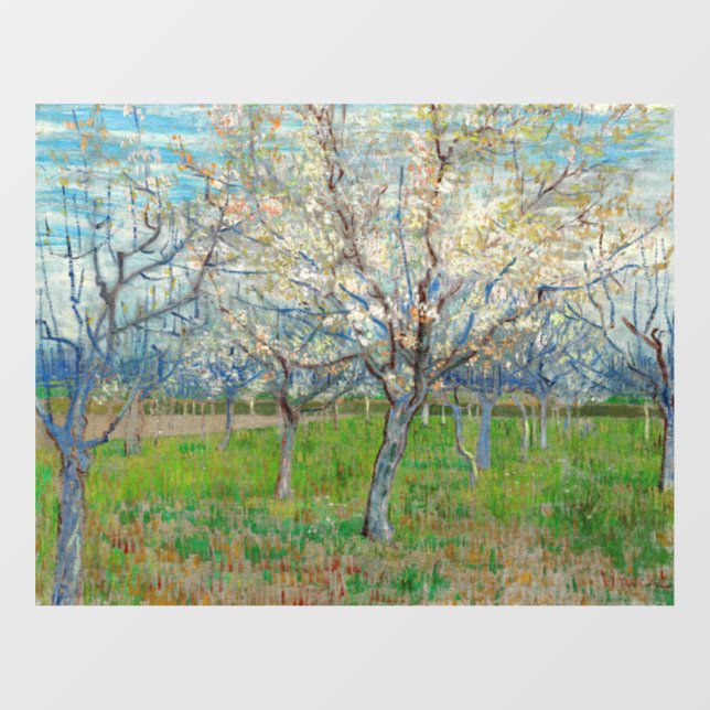 Vinilos Para Cristales Vincent van Gogh - Pink Orchard (Hoja)