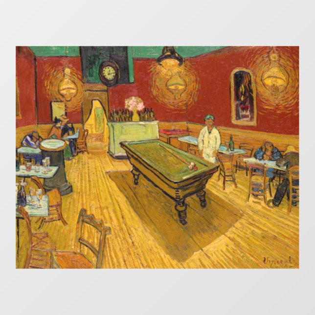 Vinilos Para Cristales Vincent van Gogh - The Night Cafe (Hoja)