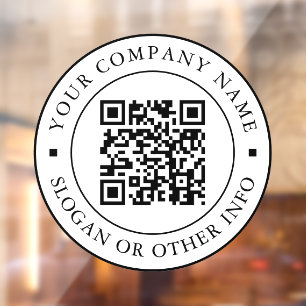 Vinilos Para Cristales Vínculo de sitio web de código QR para empresas bl