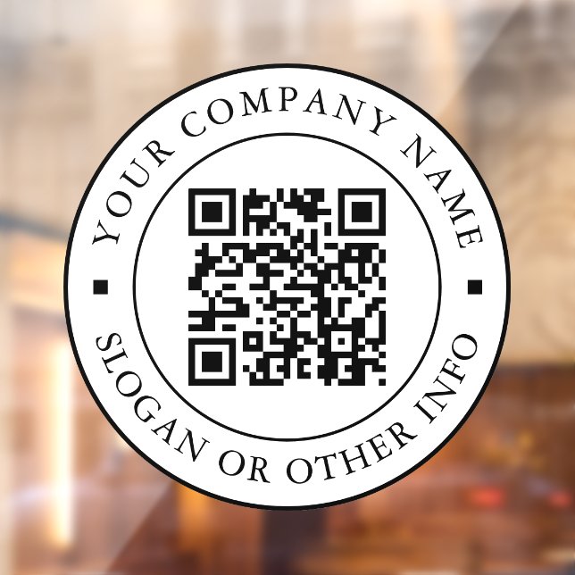 Vinilos Para Cristales Vínculo de sitio web de código QR para empresas bl (Hoja 2)