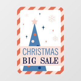 Vinilos Para Cristales Vintage Blue Christmas Sale Window Cling