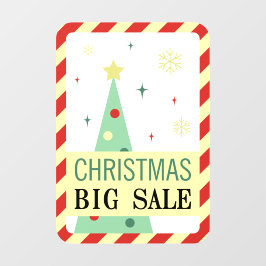 Vinilos Para Cristales Vintage Green Christmas Sale Window Cling