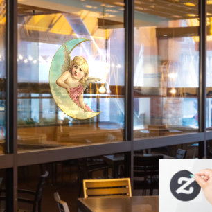 Vinilos Para Cristales Vintage Moon Angel