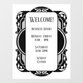 Vinilos Para Cristales Vintage negro y blanco